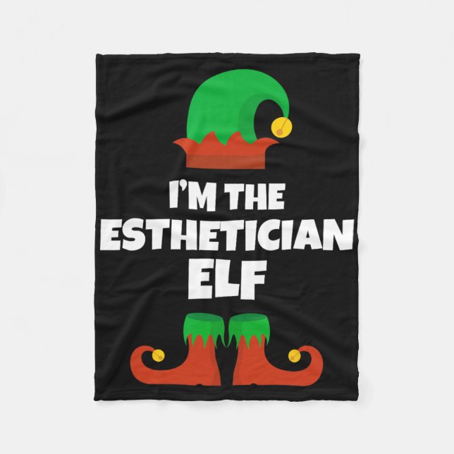 I'm The Esthetician Elf Family Pajama Christmas Be Fleecedecke (Vorderseite)
