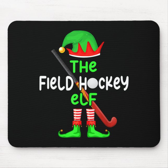 I'm The Field Hockey Elf Christmas Family Matching Mousepad (Vorne)