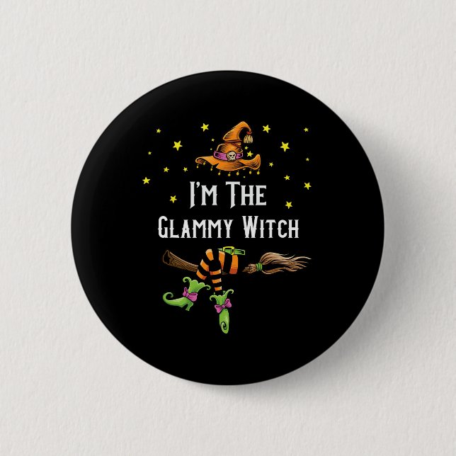 Im The Glammy Hexenmeister Halloween Matching Grou Button (Vorderseite)