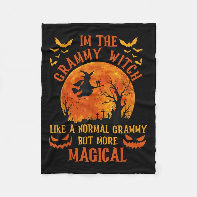 I'm The Grammy Witch Like A Normal Grandma Hallowe Fleecedecke (Vorderseite)