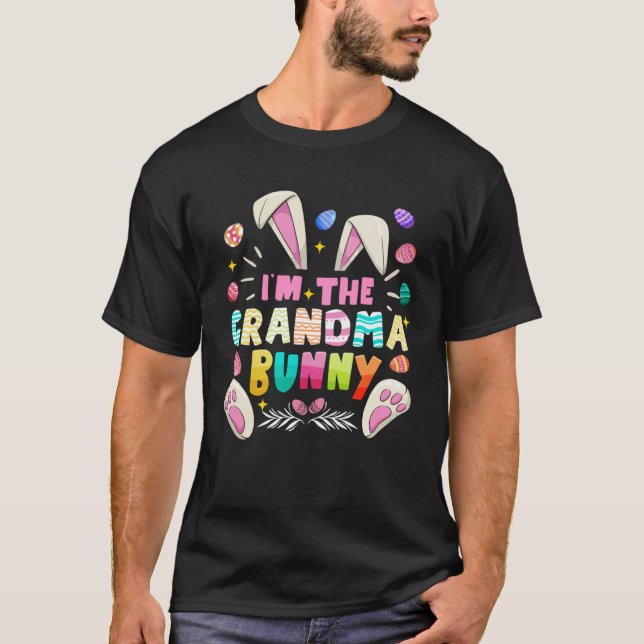 Im The Grandma Bunny Easter Day Family Matching T-Shirt (Vorderseite)