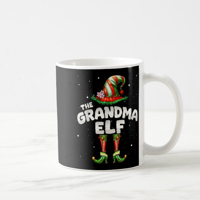 I'm The Grandma Elf Family Matching Group Christma Kaffeetasse (Rechts)