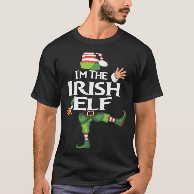 Im The Irish Elf Christmas Eve Xmas Elf Squad Cos  T-Shirt (Vorderseite)