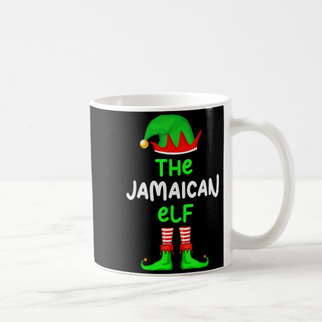 I'm The Jamaican Elf Jamaica Christmas Funny Pajam Kaffeetasse (Rechts)
