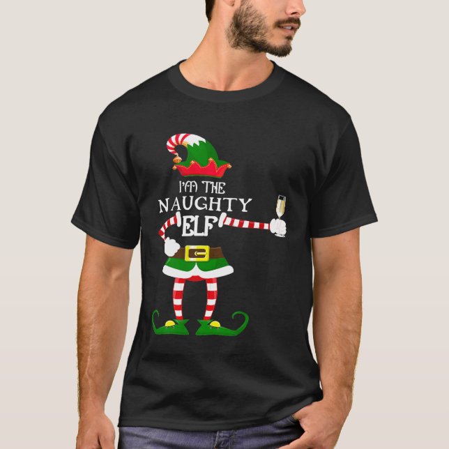 Im the NAUGHTY Elf Matching Family Shirt Liebe (Vorderseite)