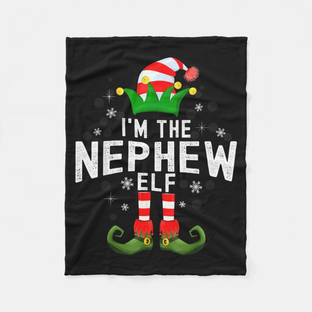I'm The Nephew Elf Christmas Family Pjs Costume  Fleecedecke (Vorderseite)