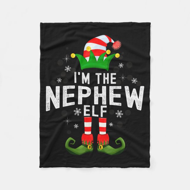 I'm The Nephew Elf Christmas Family Pjs Costume  Fleecedecke (Vorderseite)