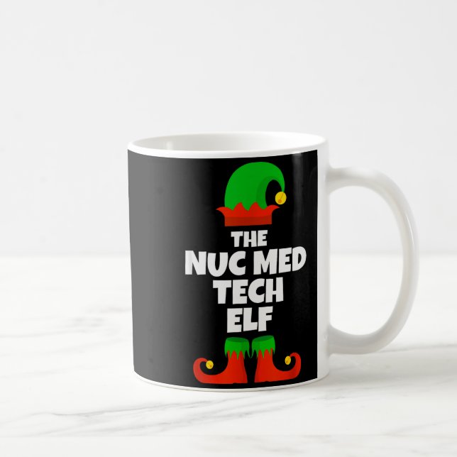 I'm The Nuc Med Tech Elf Family Pajama Christmas F Kaffeetasse (Rechts)