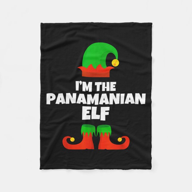 I'm The Panamanian Elf Family Pajama Christmas Fun Fleecedecke (Vorderseite)