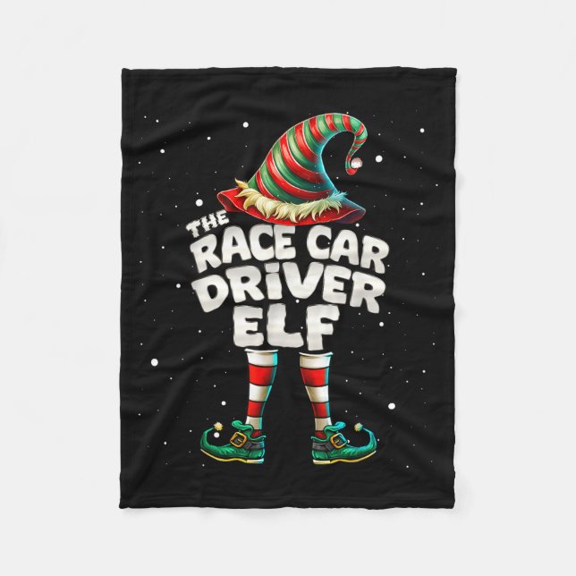 I'm The Race Car Driver Elf Family Matching Group  Fleecedecke (Vorderseite)