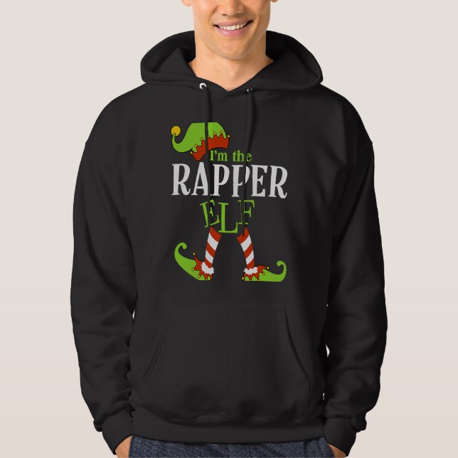 I'm The RAPPER Elf Family Group Matching PJ Christ Hoodie (Vorderseite)
