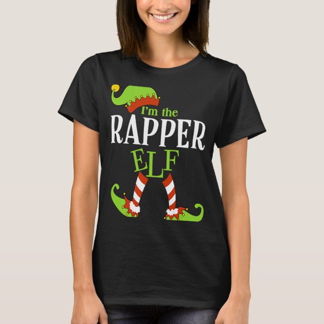 I'm The RAPPER Elf Family Group Matching PJ Christ T-Shirt (Vorderseite)