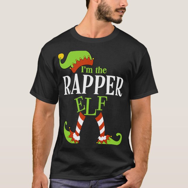 I'm The RAPPER Elf Family Group Matching PJ Christ T-Shirt (Vorderseite)