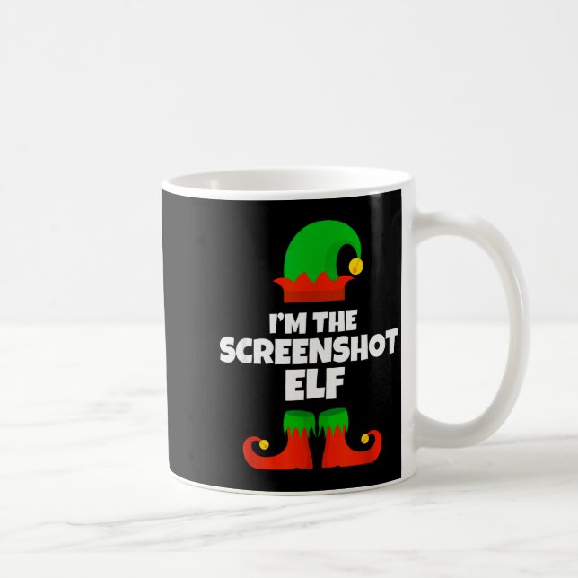 I'm The Screenshot Elf Family Pajama Christmas Fun Kaffeetasse (Rechts)