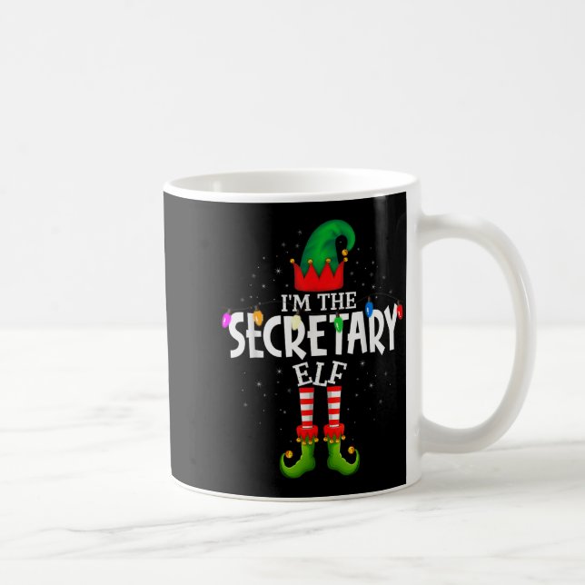 I'm The Secretary Matching Christmas Family  Kaffeetasse (Rechts)