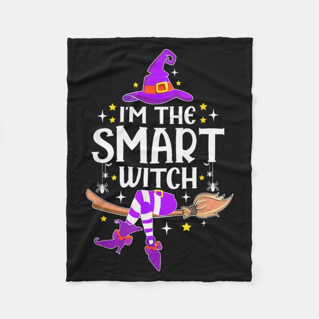 I'm The Smart Witch Halloween Matching Group Costu Fleecedecke (Vorderseite)