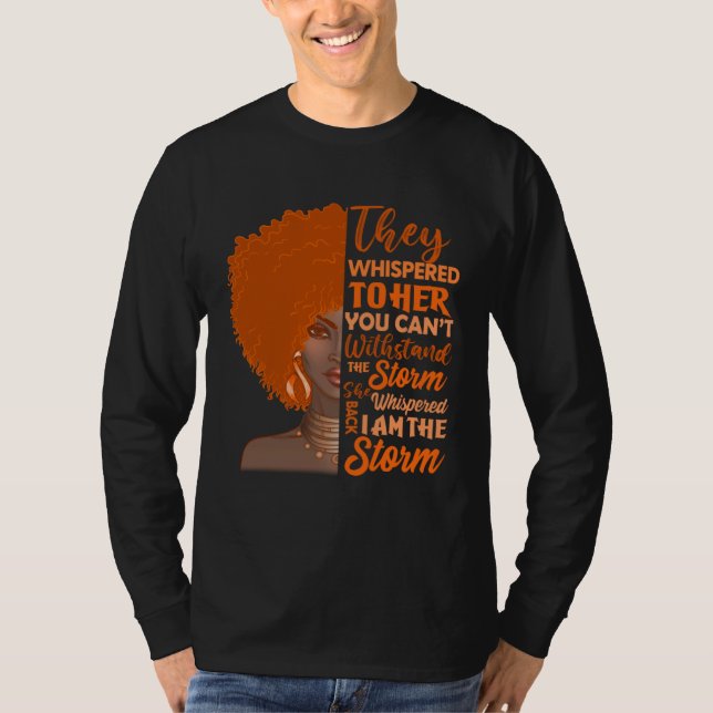 I'm The Storm Orange Multiple Sclerosis Warrior Bl T-Shirt (Vorderseite)
