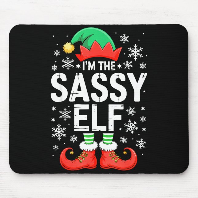 I'm The Sy Elf Shirt Family Matching Christmas Cos Mousepad (Vorne)