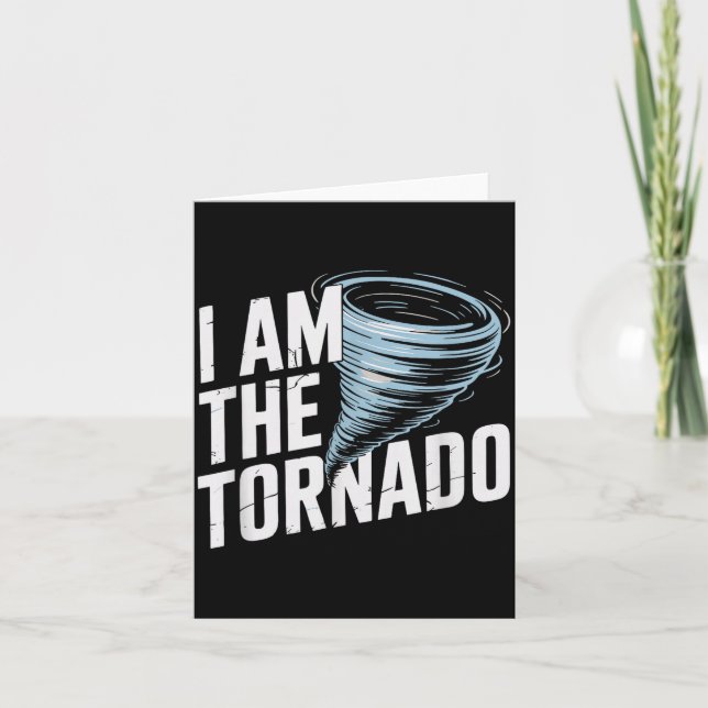 I'm The Tornado Funny Meteorologist Weather Men Ki Karte (Vorderseite)