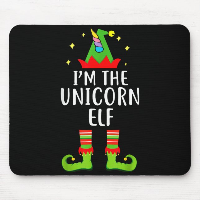 I'm The Unicorn Elf Matching Family Group Christma Mousepad (Vorne)