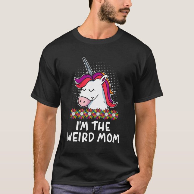 Im The Weird Mom Mother s Day Baseball Player Pare T-Shirt (Vorderseite)