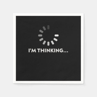 Im Thinking Programmer Coder Developer PC-Geschenk Serviette