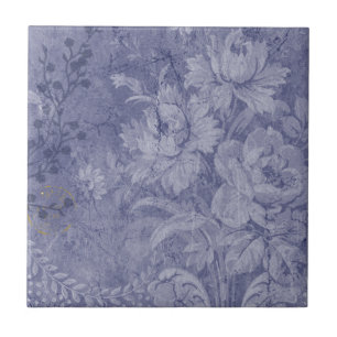 Im tiefen Blau Fliese