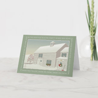 Im tiefen Winter Feiertagskarte