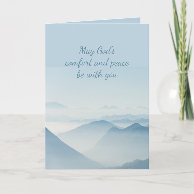 Im tiefsten Beileid Hilfe in schwierigen Bergen Karte (Vorderseite)