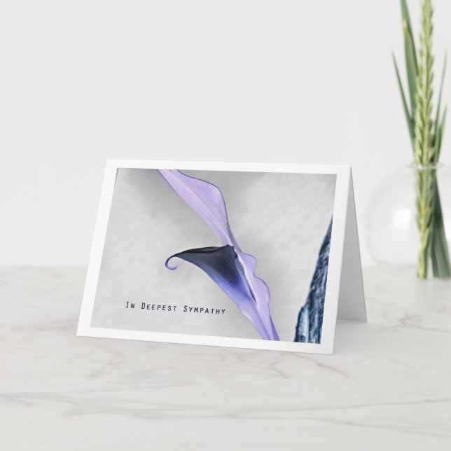 im tiefsten Beileid Karte (Vorderseite)