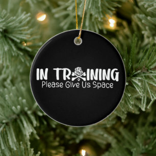 Im Training Bitte Geben Sie Uns Platz Für Hundetra Keramik Ornament
