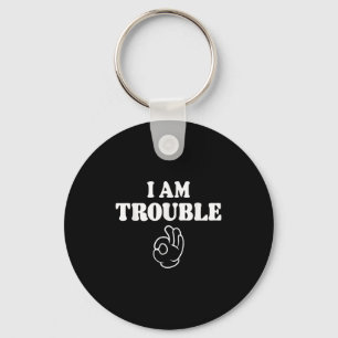 Im Trouble Funny Matching Paares Outfit für Ehefra Schlüsselanhänger