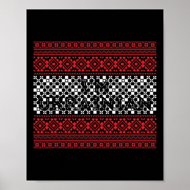 I'm Ukrainian Stand With Ukraine  Poster (Vorne)