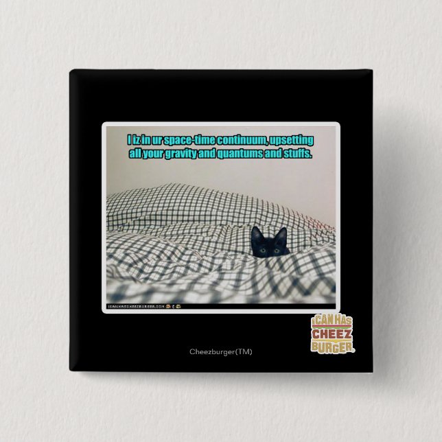 Im ur Raum-Zeit-Kontinuum Button (Vorderseite)