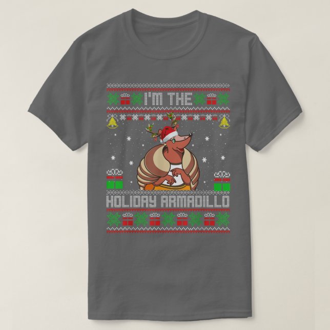 Im Urlaub ist waffdillo lustige Weihnachtspulli u T-Shirt (Design vorne)