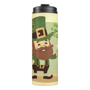 Im Vintage-Stil St. Patrick's Day Thermosbecher