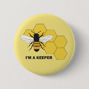 Im wahren Bienenhalter Rette der Knopf Bienen Button