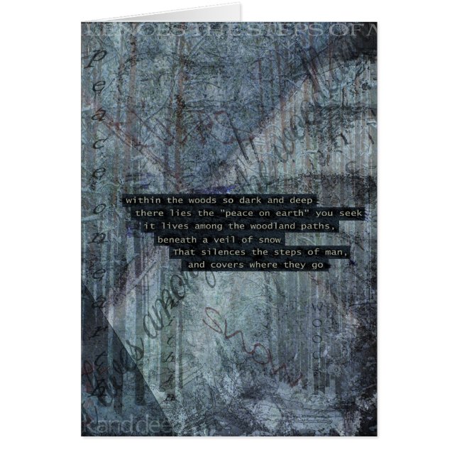 Im Wald liegt Frieden (Vorne)