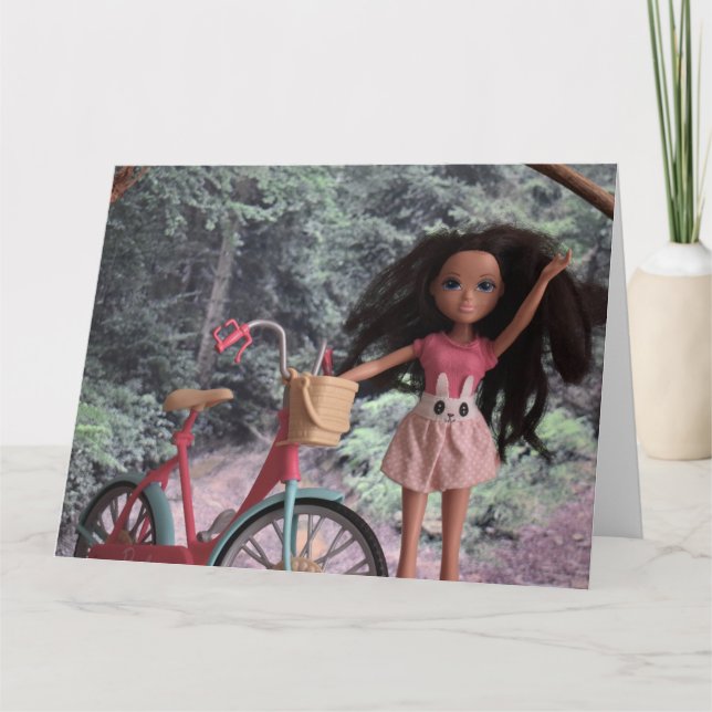 Im Wald, um sich mit meiner Schwester zu treffen Karte (Vorderseite)