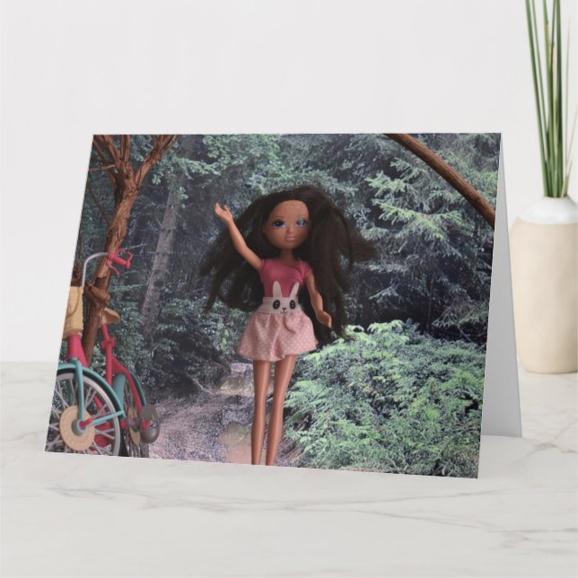 Im Wald, um sich mit meiner Schwester zu treffen Karte (Vorderseite)