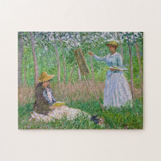 Im Wald von Giverny Monet Fine Art Puzzle (Horizontal)