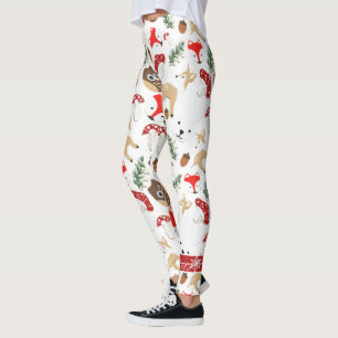 Im Wald Weihnachtsmuster Leggings