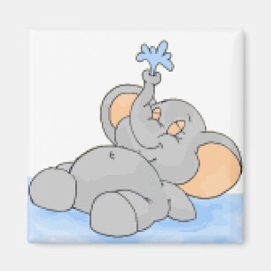 Im Wasser spielen Magnet