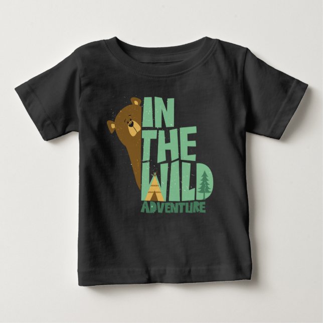 Im wilden Erlebnisbär Baby T-shirt (Vorderseite)