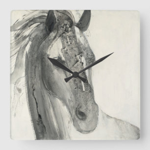 Im Wind I Quadratische Wanduhr