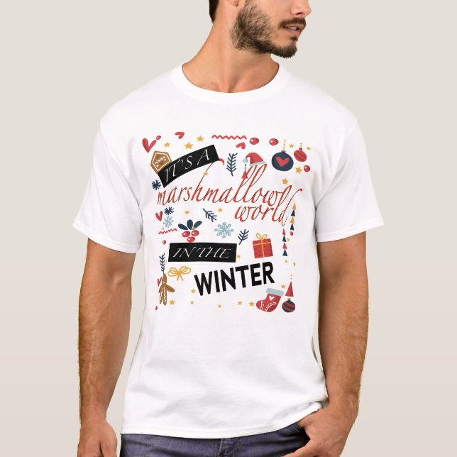 Im Winter ist es eine Mäusespielwelt T-Shirt (Vorderseite)