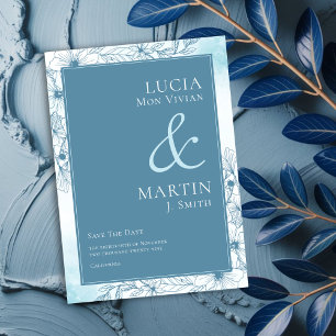 Im Winter Save the Date blühen Einladung