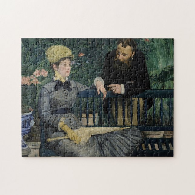 Im Wintergarten | Édouard Manet Puzzle (Horizontal)