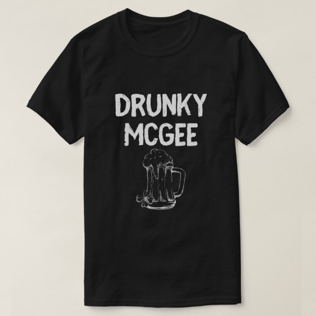 Im with Drunky Mcgee Funny Couples St Patricks Day T-Shirt (Design vorne)