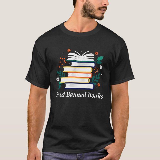 I'm With The Banned  Book Readers I Read Banned Bo T-Shirt (Vorderseite)